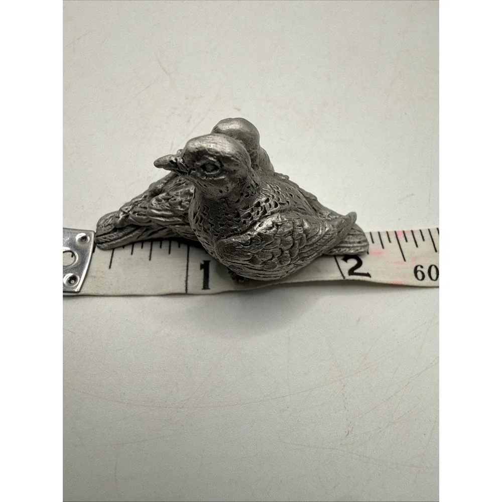 Hudson Pewter Noah's Ark Collection DOVEs pigeons bird retired